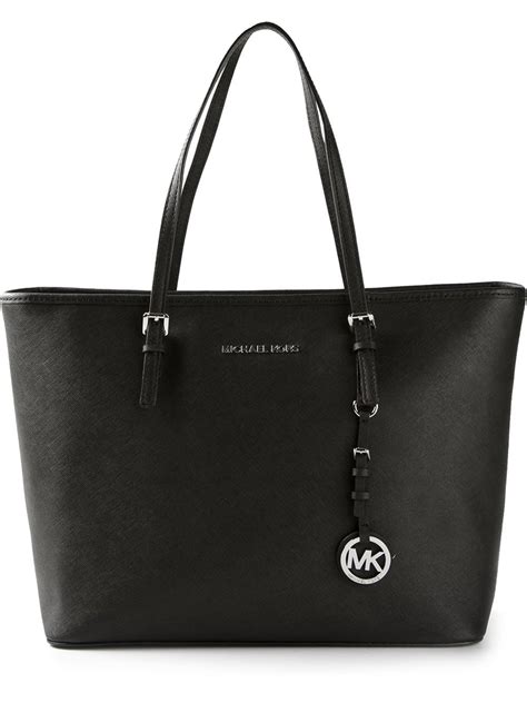 michael kors black tote bag amazon|Michael Kors black medium tote.